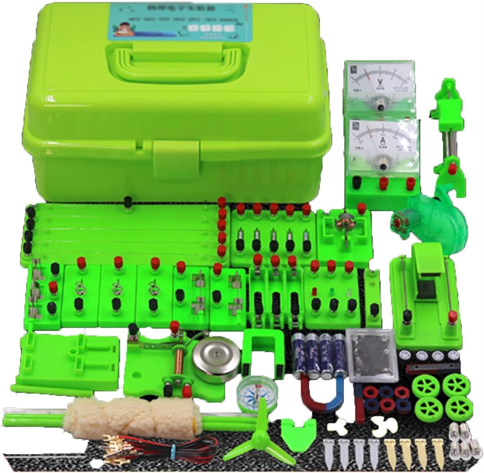 Scatola for esperimenti sul circuito elettromagnetico in ABS completo