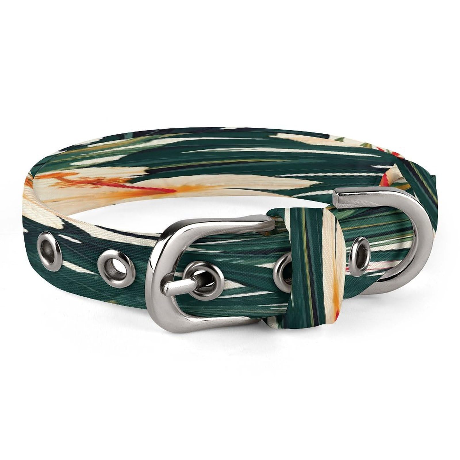 Collier chien acier inoxydable anti-fugue avec boucle sécurisée