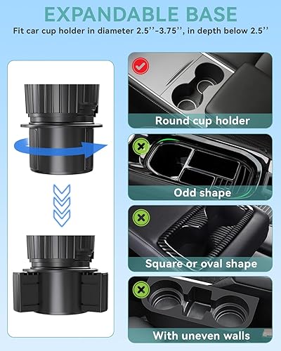 Miniatura 5 de SEVEN SPARTA Soporte para teléfono con soporte ajustable para teléfono, soporte estable para teléfono celular, compatible con iPhone, Samsung Pixel,