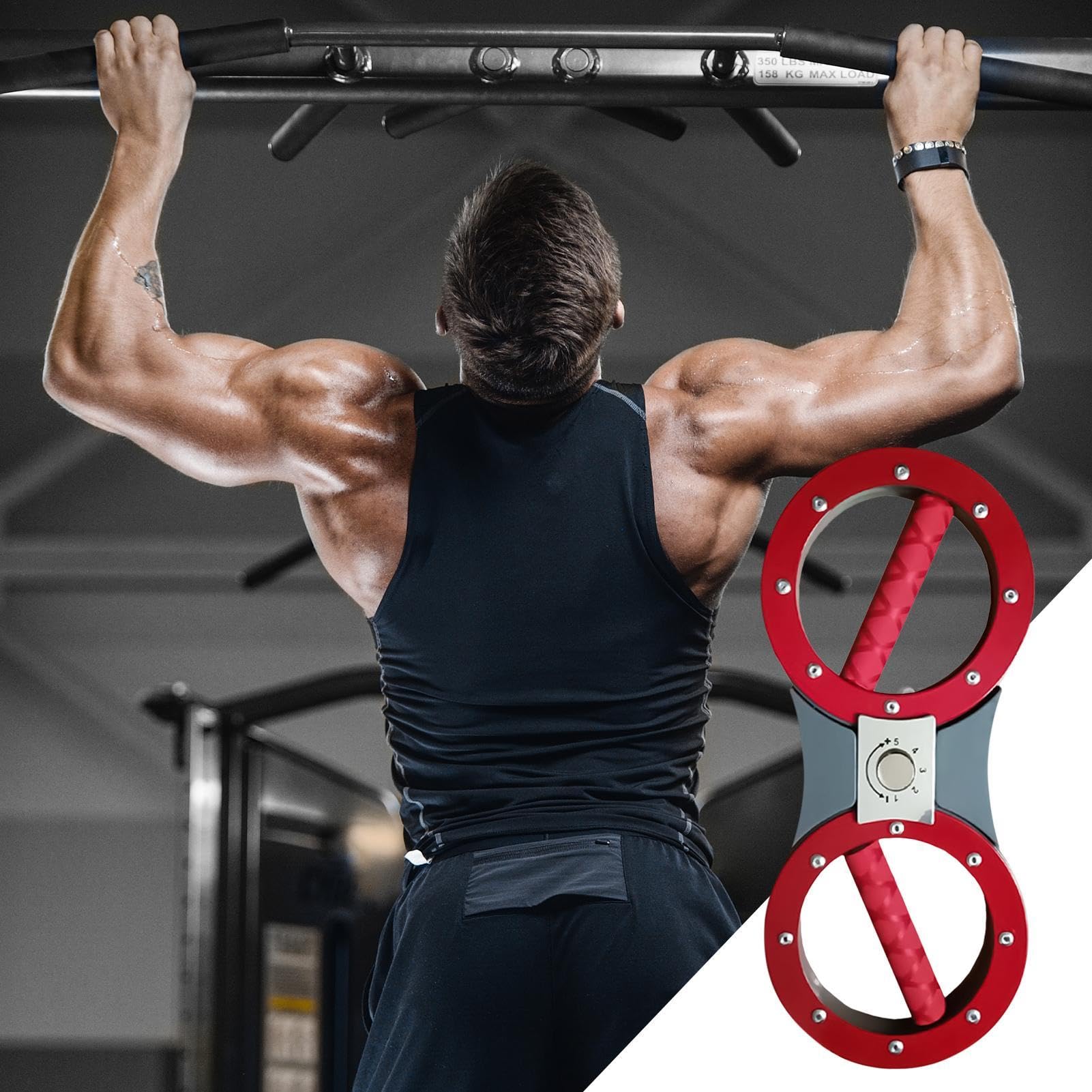 Burn Machine Grip Strength Trainer 3,6-8,2 kg Macchina rotatore regolabile Avambraccio Allenatore Forza Braccio e Spalla Forza Macchina per Formazione Avambraccio Esercizio Forbraccio Rafforzatore