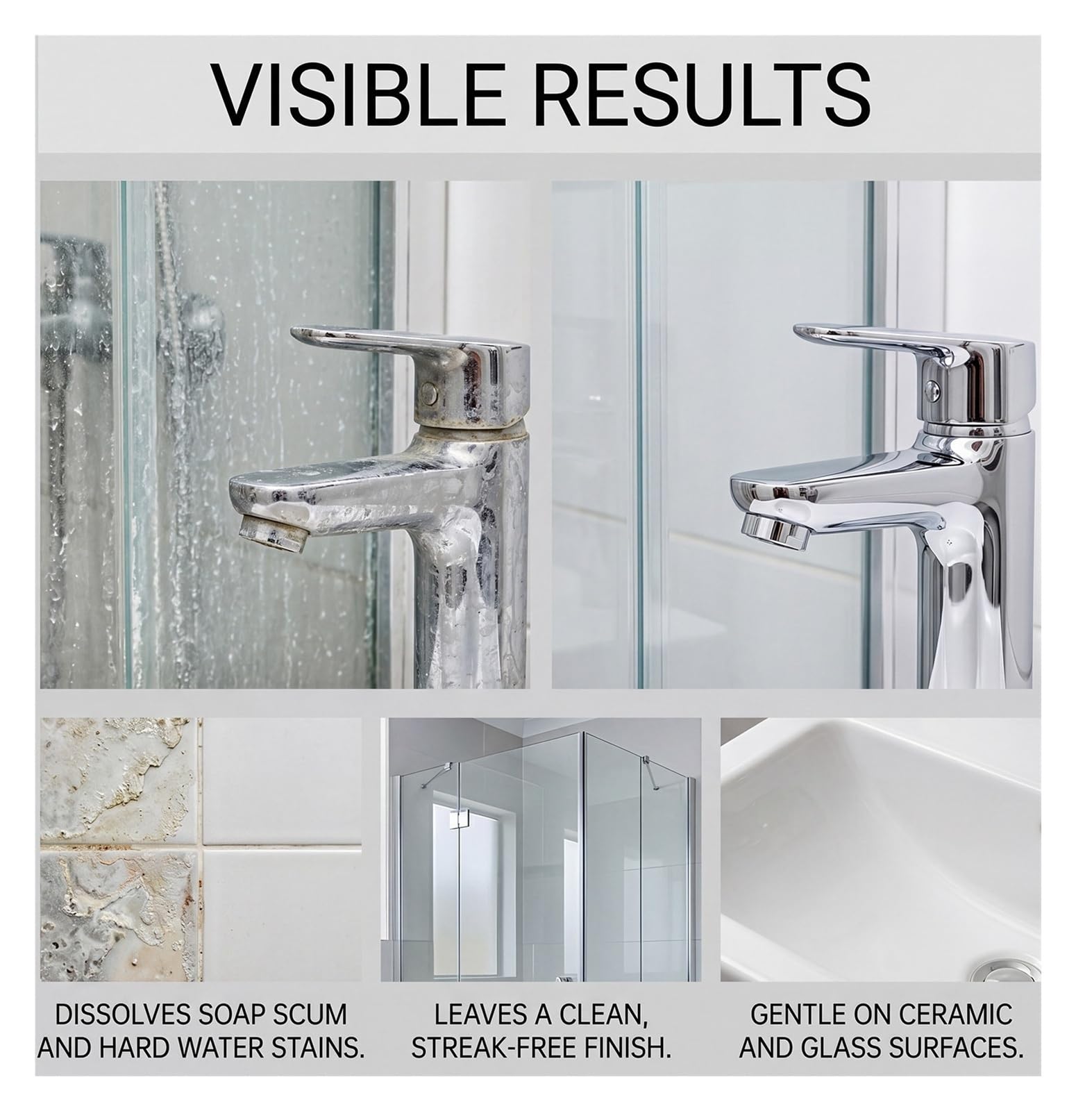 ¡Un artículo imprescindible for el hogar! Limpiador de baño de 120 ml, elimina rápidamente la cal y los restos de jabón y refresca las manchas de azulejos(4pcs)