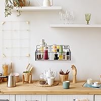 Vista 4 de 2Pcs Shower Caddy Shelf Organizer Rack, JOPBENG No Drilling Wall Mounted Bathroom Organizer, Rustproof Self Adhesive Shower Shelves for Bathroom