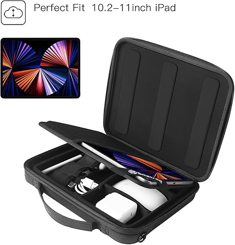 Miniatura 5 de Smatree Funda rígida para iPad de 10 a 11 pulgadas para iPad Pro 2022 de 11 pulgadas, iPad Air 2022 de 10.9 pulgadas, bolsa de hombro para tableta y