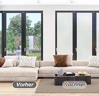 rabbitgoo Ablakfólia Mattfehér Önműködő Ragasztó Privátszféra UV Védelem 90x400cm 8