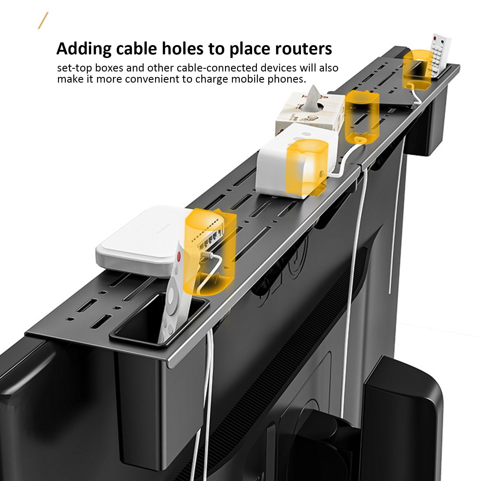 Étagère d'écran - Support pliable réutilisable pour moniteur