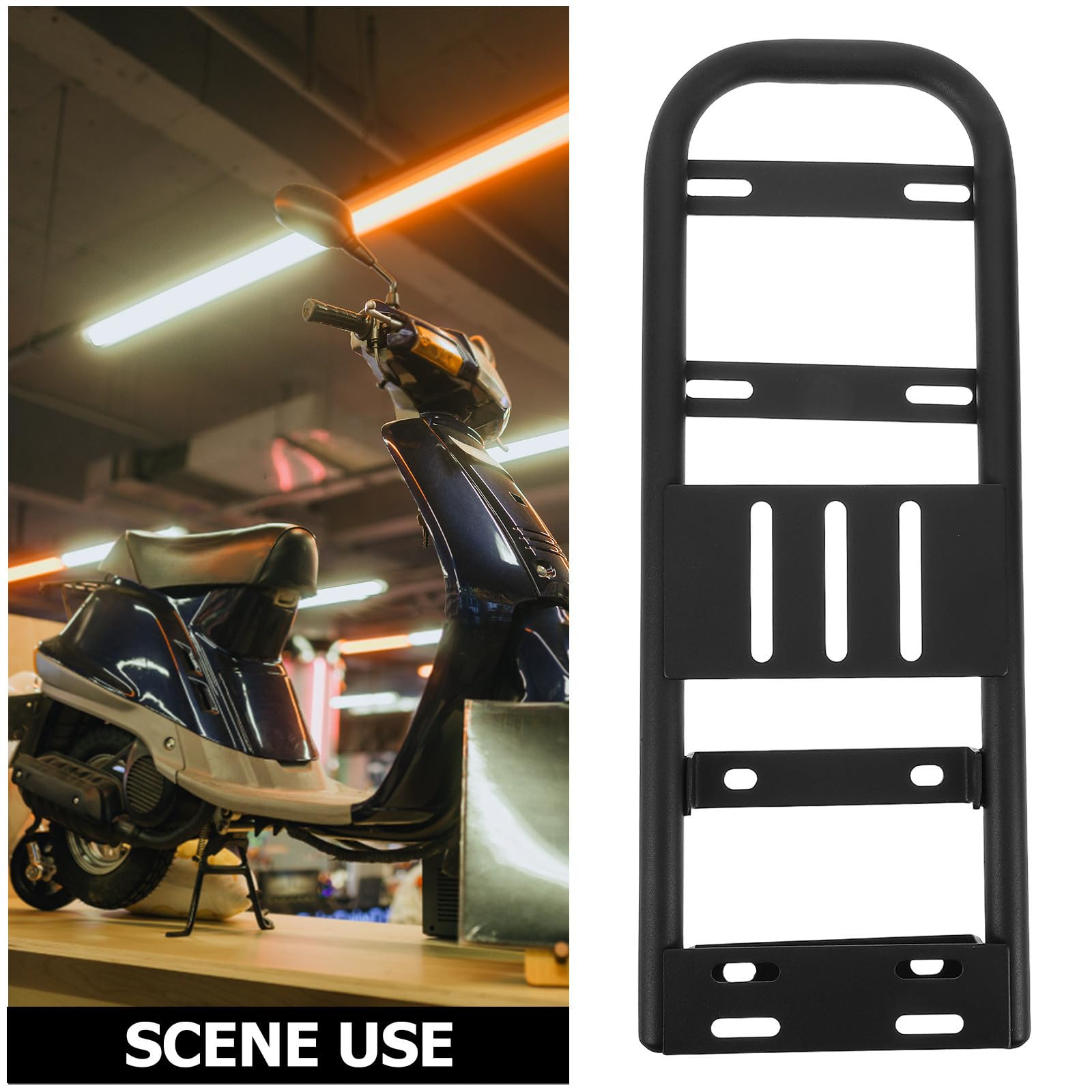 Porte-Bagages en Fer Arrière Noir pour Vélo Électrique Support Allongé | Structure Stable, Usage Voyage et Trajets Quotidiens, Compatibilité Large Ebike