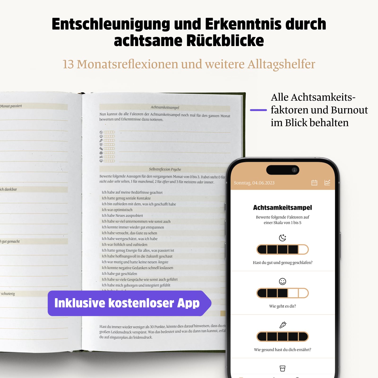 Ein guter Plan Zeitlos – Ganzheitlicher Terminkalender für mehr Achtsamkeit und weniger Stress – Undatierter Wochenplaner mit 56 Tipps und Zitaten ohne Kitsch (Wald)