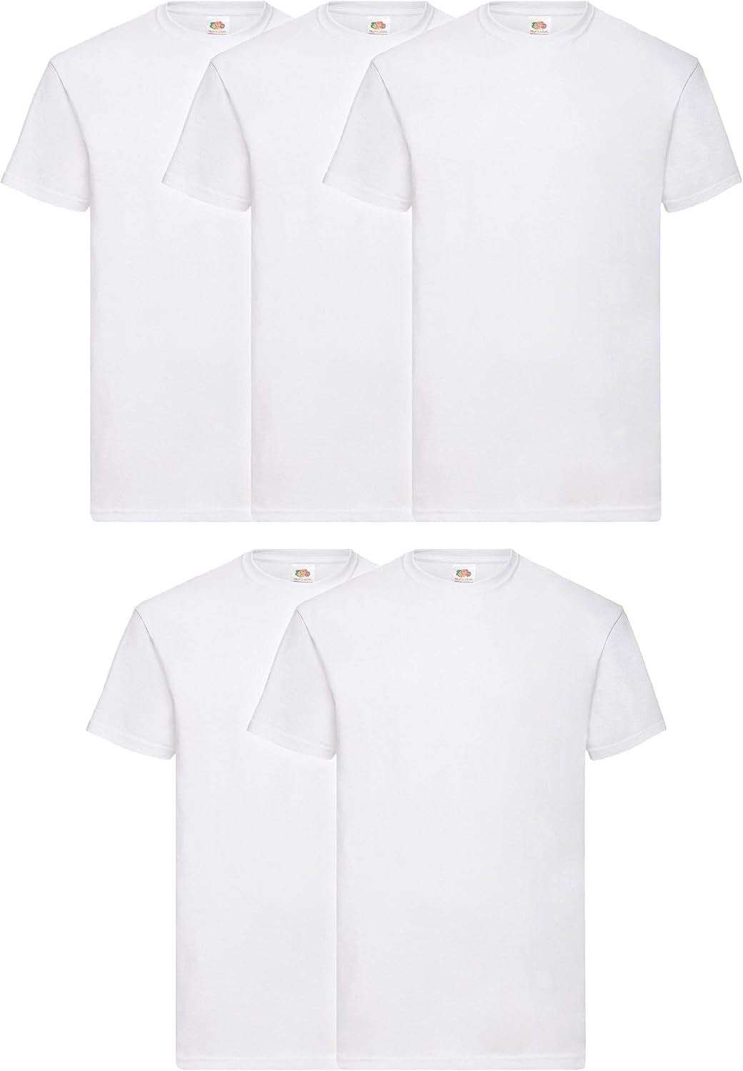 Fruit of the Loom - Iconic Tee, Lightweight Ringspun Tee, 5 Pack, T-Shirt Uomo