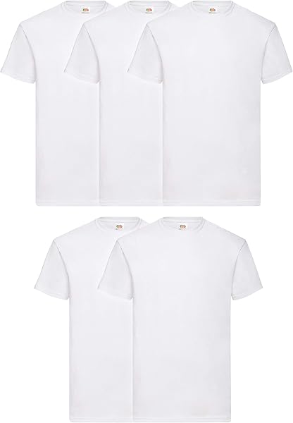 Fruit of the Loom - Iconic Tee, Lightweight Ringspun Tee, 5 Pack, T-Shirt Uomo - 1