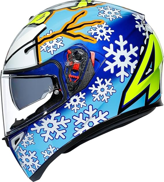 AGV CASCO K3 SV TOP MPLK ROSSI WINTER TEST 2016 S : Amazon.it: Auto e Moto