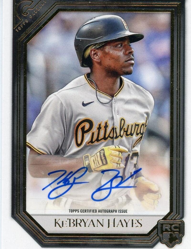 2021 Topps Gallery Rookie Autographs #RA-KH Ke'Bryan Hayes Pittsburgh Pirates MLB Baseball Card (Autographed) NM-MT