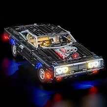 BrickBling LED Light Kit Compatible with Lego Technic Fast and Furious Dodge Charger R/T Car 42231- Not Come with Car Classic Version Light