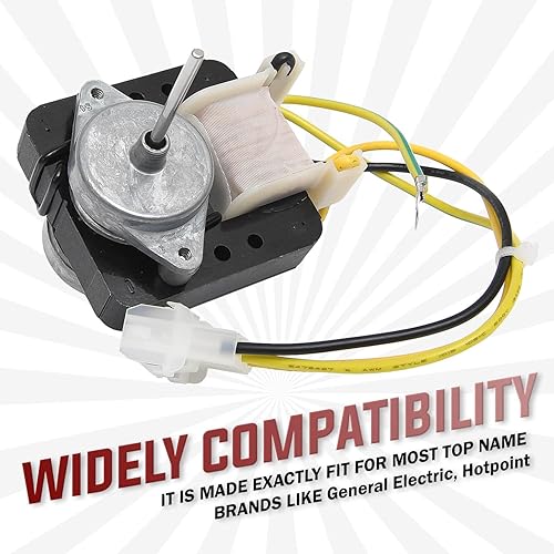 Miniatura 2 de Motor de ventilador de condensador WR60X10220 de Seentech - Ajuste exacto para refrigeradores GE - Reemplazo para número de pieza: AP4298602,