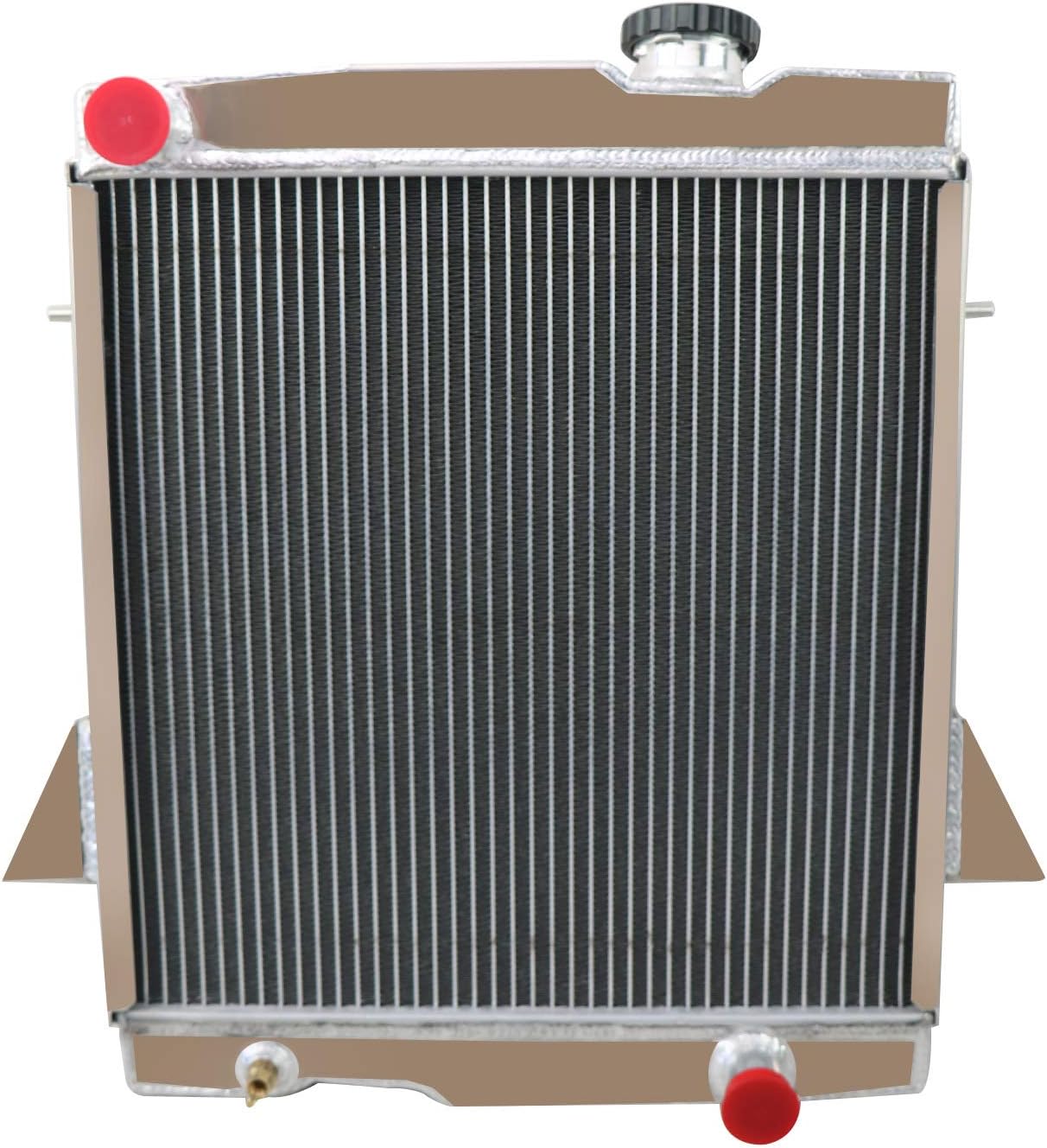 ALLOYWORKS 4 Row Aluminum Radiator for 1969-1974 Triumph TR6 2.5 152 Engine, 1967-1968 TR250