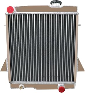 ALLOYWORKS 4 Row Aluminum Radiator for 1969-1974 Triumph TR6 2.5 152 Engine, 1967-1968 TR250