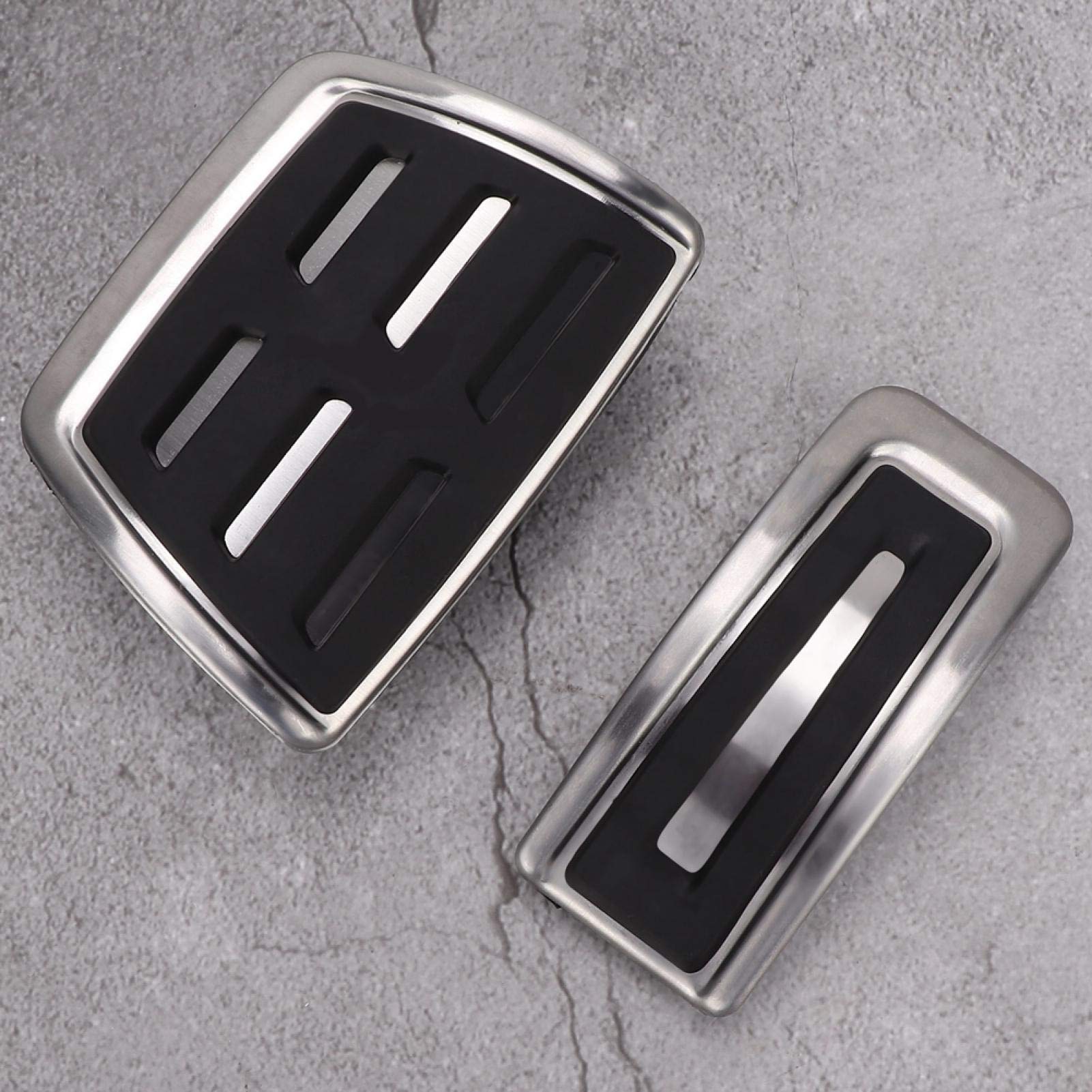 Dioche Lot de 2 couvre-pédales automatiques en acier inoxydable pour A1