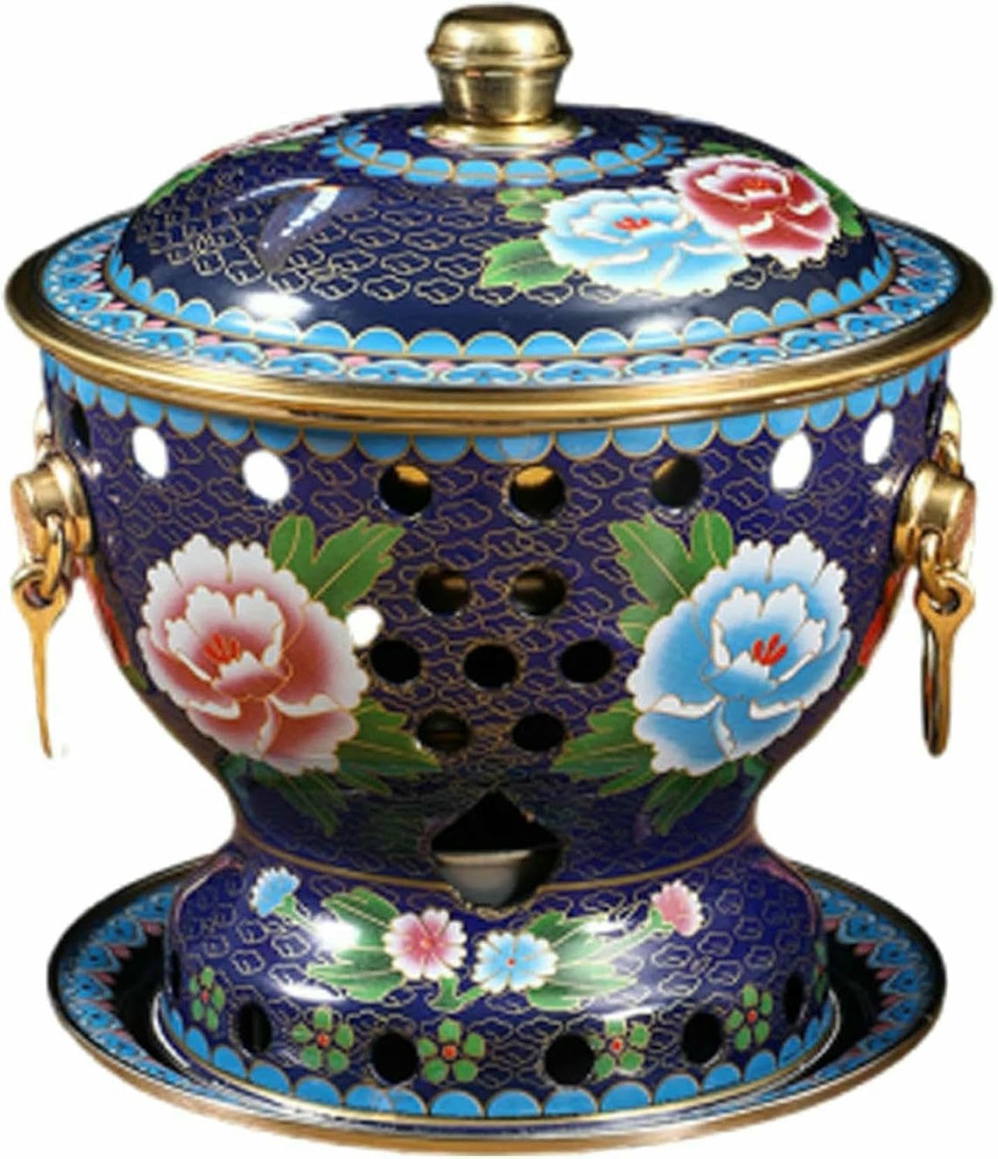 Pot de cuivre chaud cloisonné émaillé : l'art traditionnel du shabu-shabu chinois