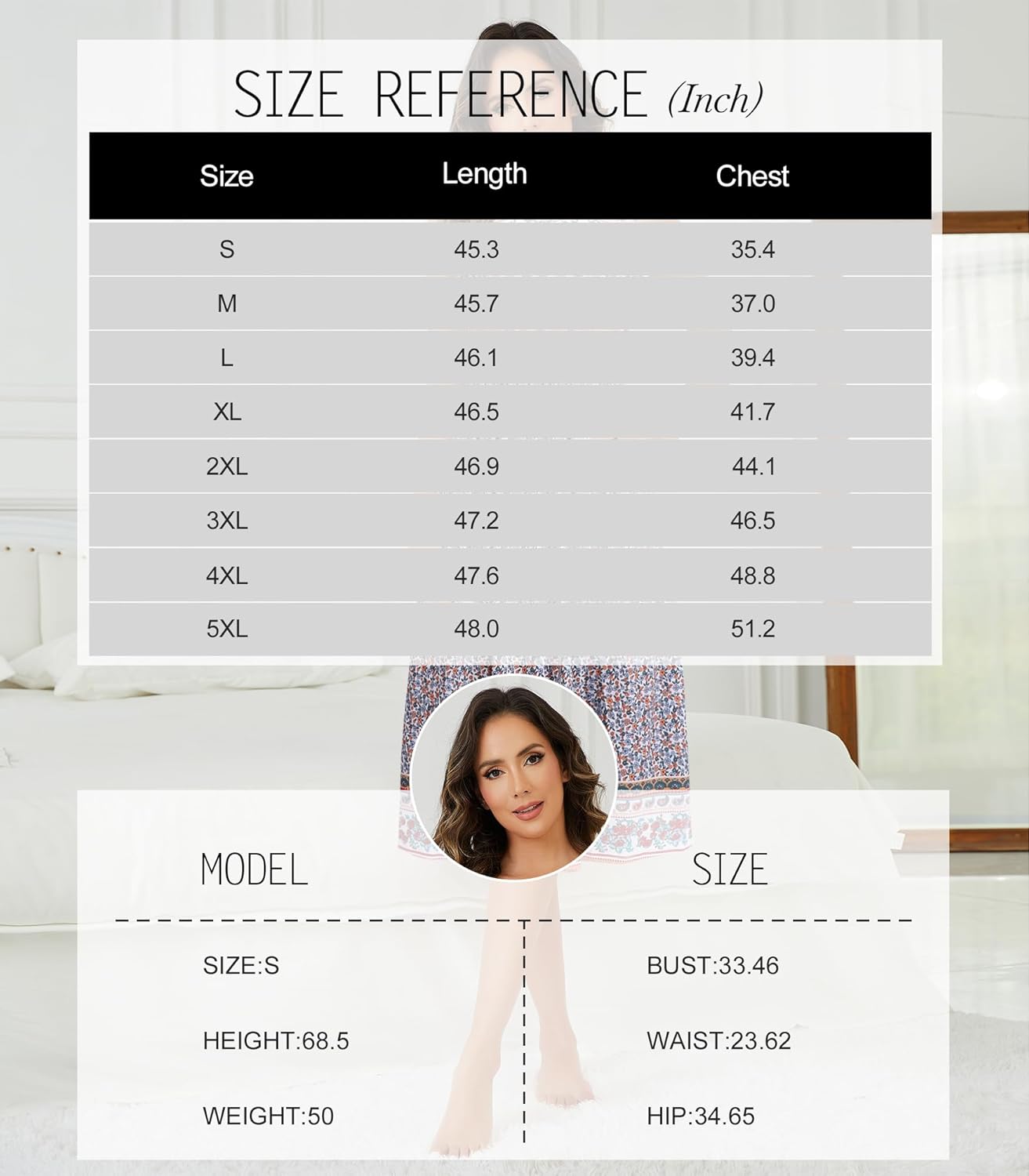 Womens Soft Breathable Nightgown Sleeveless Sleepwear Lounge Wear With Pockets Casual House Dress for Sleeping - Image 6