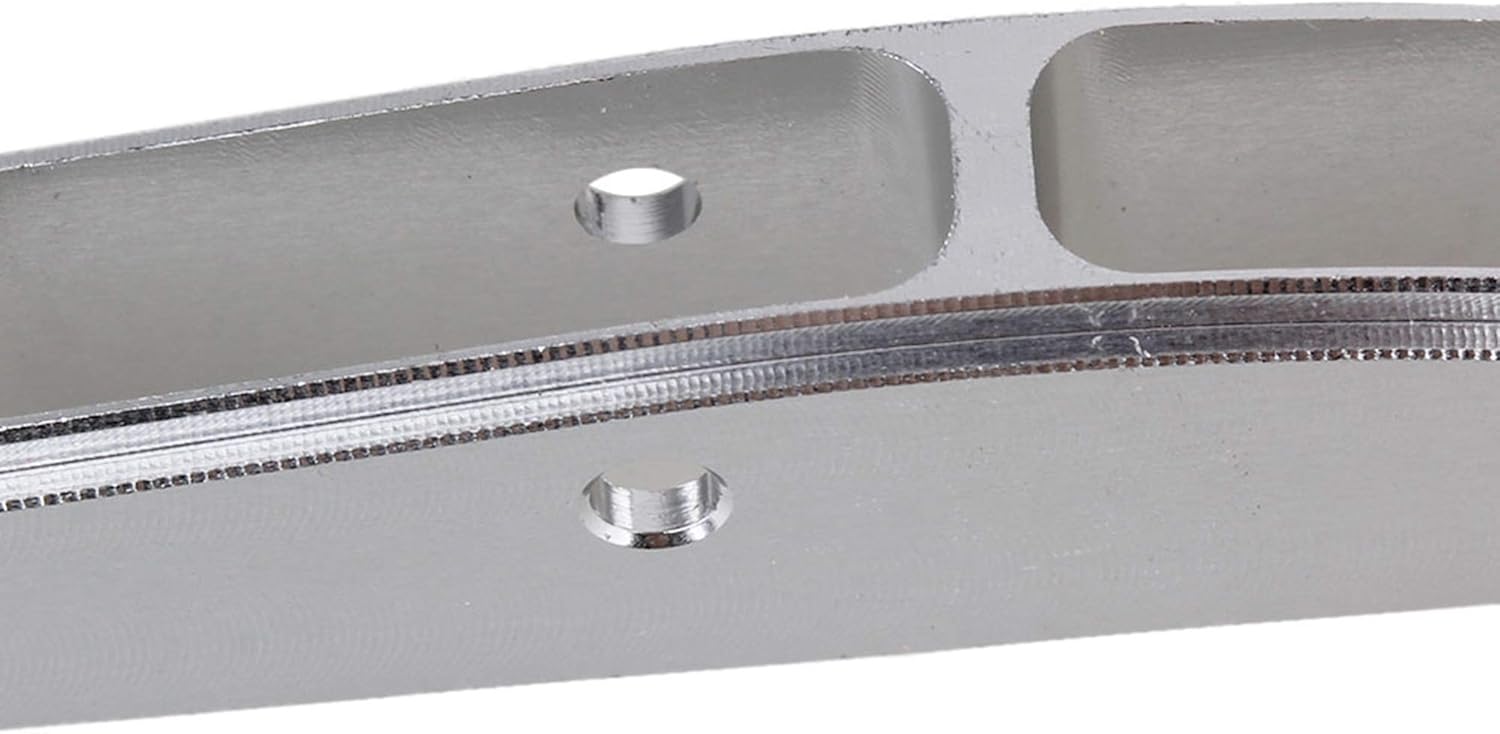 Mxfans 2pcs Silver Al. Upgrade Rear Upper & Lower Chassis Linkage Link AX31007 Replacement for AXIAL RC1:10