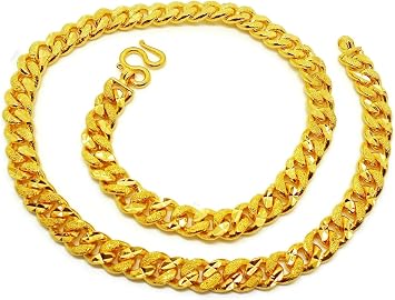 Men's Gold Chain Heavy Cuban 24k Thai 