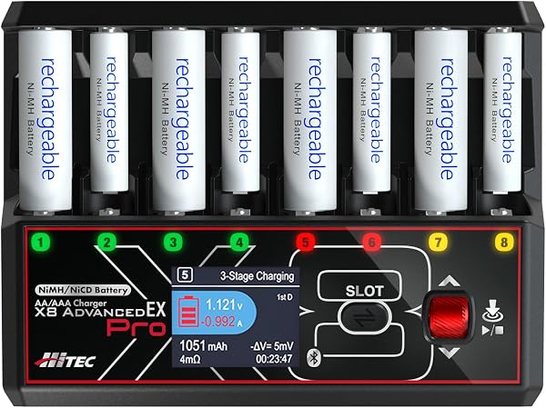 ハイテック マルチプレックス ジャパン (Hitec Multiplex Japan) ハイテック 単三/単四 AA/AAA Charger X8 Advanced EX Pro［ AA/AAA チャージャー X8 アドバンス プロ ］ 日本正規品 44368 - 3