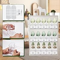 Vista 17 de Paquete de 12 ranuras para zapatos, organizador de apiladores de zapatos para armario, soporte ajustable para zapatos, ahorro de espacio, 50%