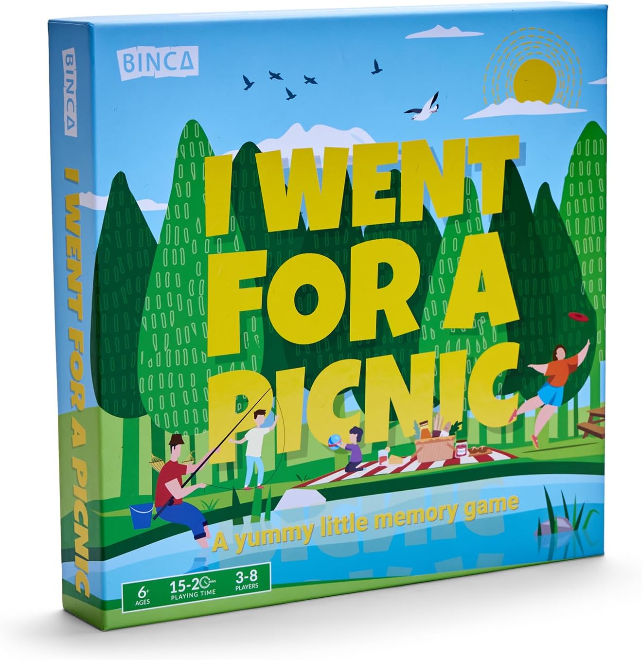 Binca Board Game - I Went for a Picnic, Fun Memory Game for Kids Ages 6 and Up, Cognitive & Concentration Building, Gifts for Boys & Girls, 2-4 Players