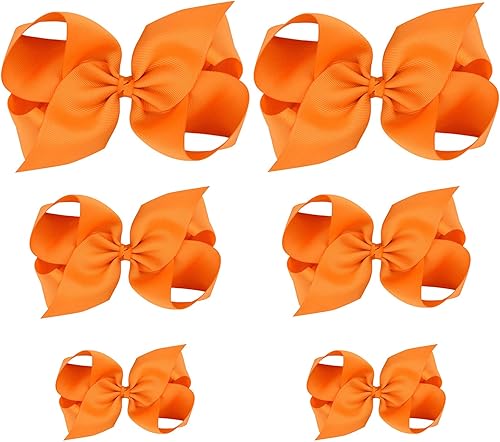 Miniatura 1 de HLIN 6 pinzas para el pelo para niñas pequeñas a juego con muñecas y niñas americanas (6 x 2, 4.5 x 2, 3 x 2)