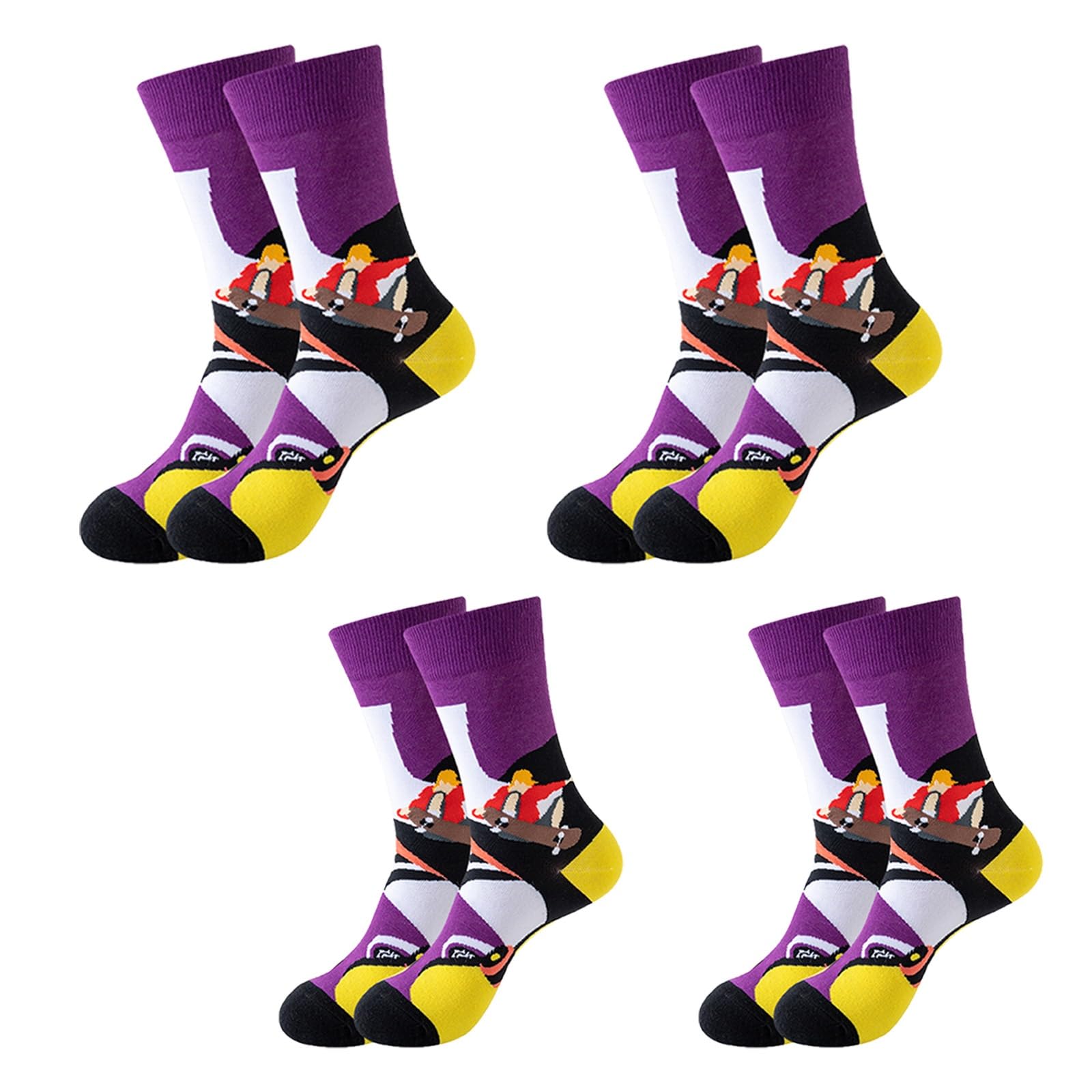 Chaussettes amusantes évacuant l'humidité lot de 10 paires de chaussettes confortables durables
