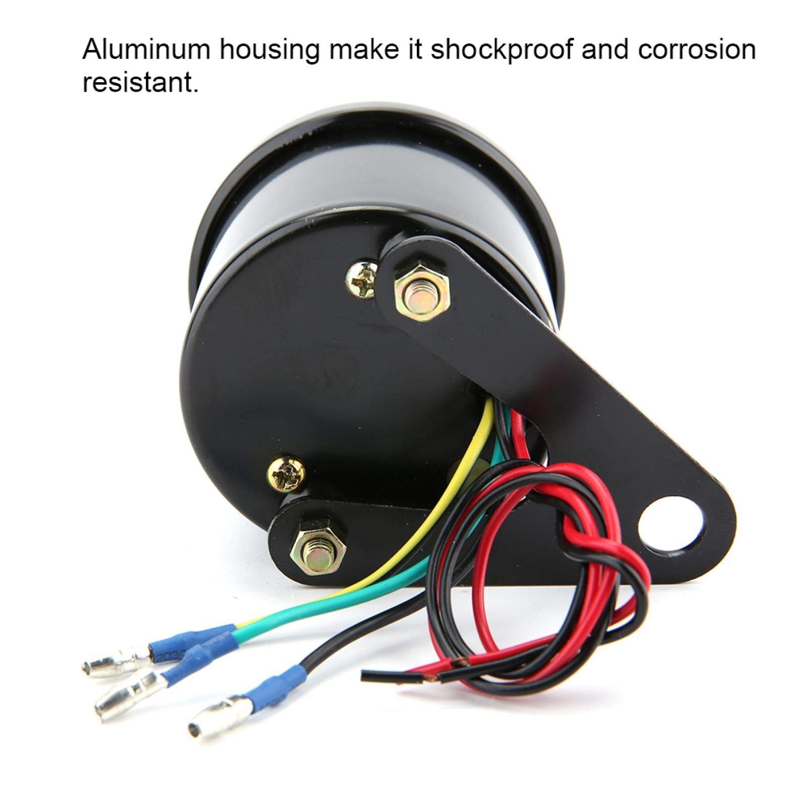 Elektroniczny tachometr zamiennik profesjonalny DC 12 V uniwersalny motocykl LED podświetlenie tachometr elektroniczny miernik tachometr miernik do motocykla instrumenty do