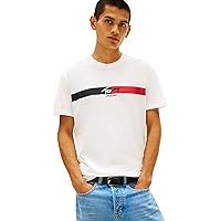 Tommy Jeans T-Shirt da Uomo Tjm Reg Signature Stripe T Ext DM0DM22539 S/S