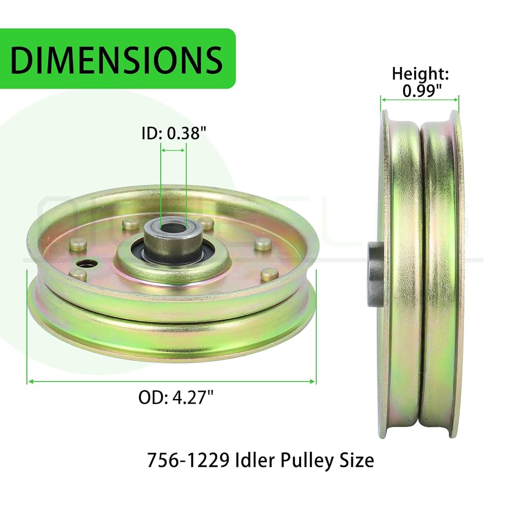 Polea Loca Plana De Repuesto | Compatible Con Varios Modelos | Proven Part PP78046