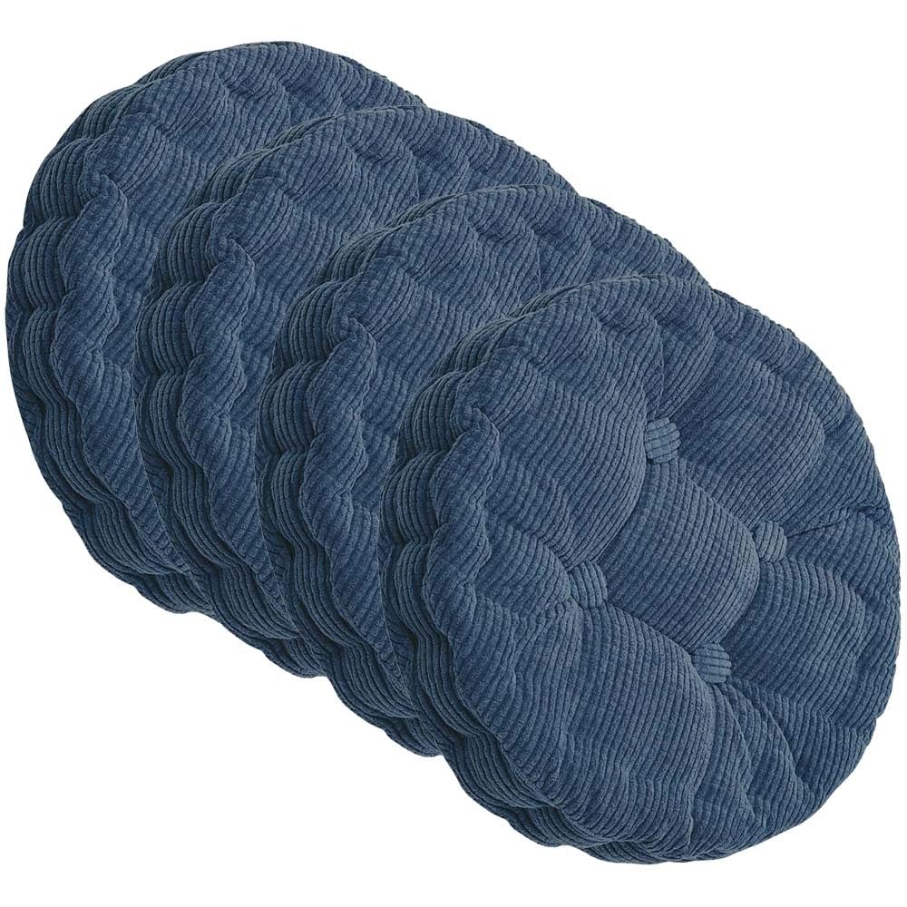 MeRcri Office Chair Seat Cushion Square/Round Thickened Chair Pad Dining Chair Seat Cushion 40x40 /50x50 Indoor Outdoor for Patio Pads Furniture Soft Cushion (Color : #49, Size : 45x45cm/18x18in4pcs)