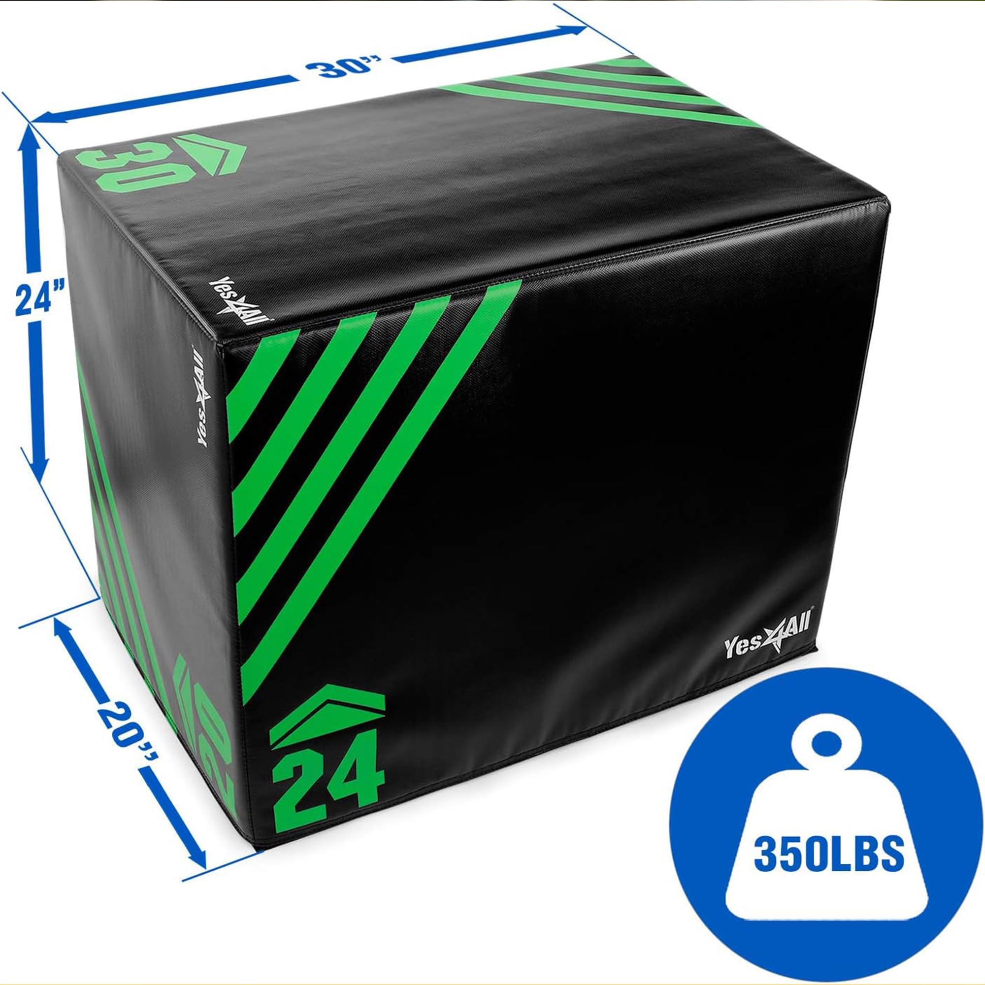 プライオボックス④緑　イエスフォーオール Yes4All　ジャンプボックス Amazon.com : Yes4All 3 in 1 Foam Plyometric Jump Box Jump Training
