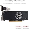 Tarjeta gráfica QTHREE Radeon RX 550 4GB de perfil bajo, GDDR5, 128 bits, VGA, DVI, HDMI, tarjeta de video para juegos de PC, GPU para computadora, PCI Express X8 3.0, SFF HDCP, DirectX 12 3