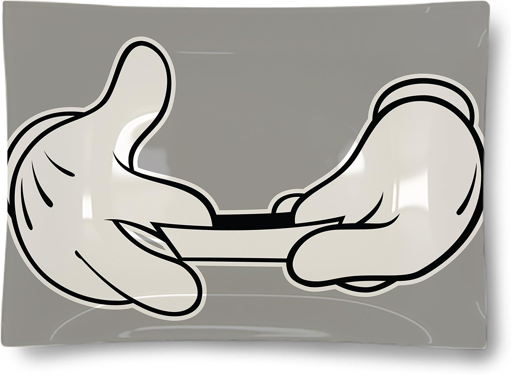 Gloved Hands - Tray Glass Rolling Tray by Tray Manifeek