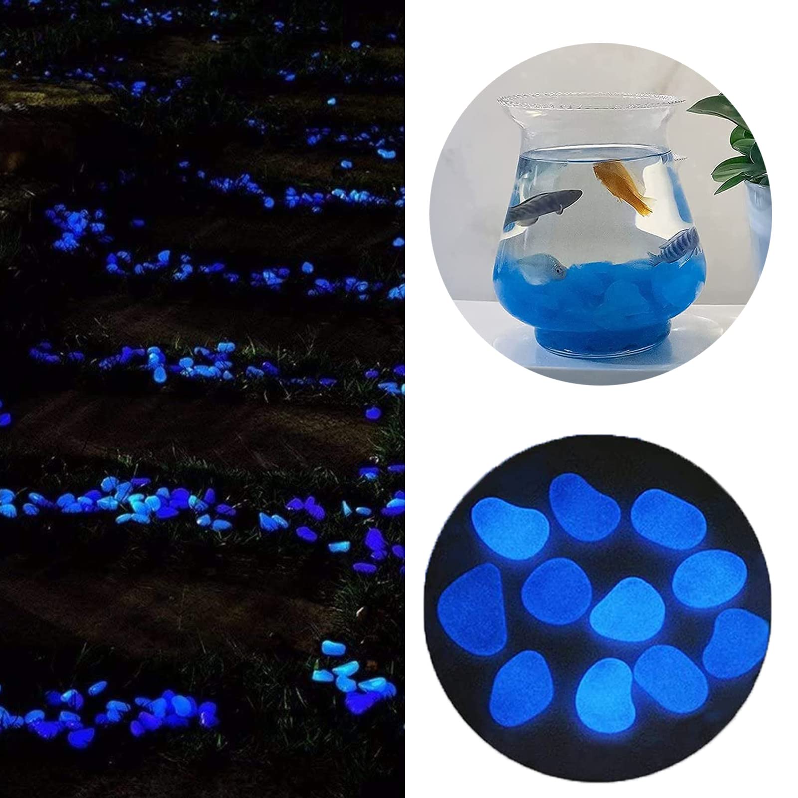 Galet Lumineux,Bleu Pierre Lumineuse Galet Décoratif dans la Nuit pour Galet Lumineux,Bleu Pierre Lumineuse Galet Décoratif dans la Nuit pour
