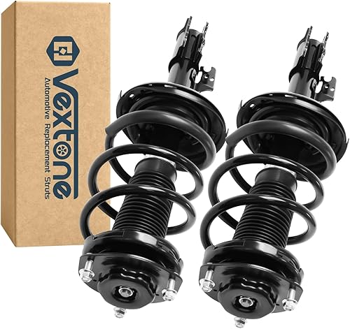 Vextone Par de montaje completo de amortiguadores delanteros para Toyota Sienna FWD 2007 2008 2009 2010 Resorte helicoidal de amortiguador de