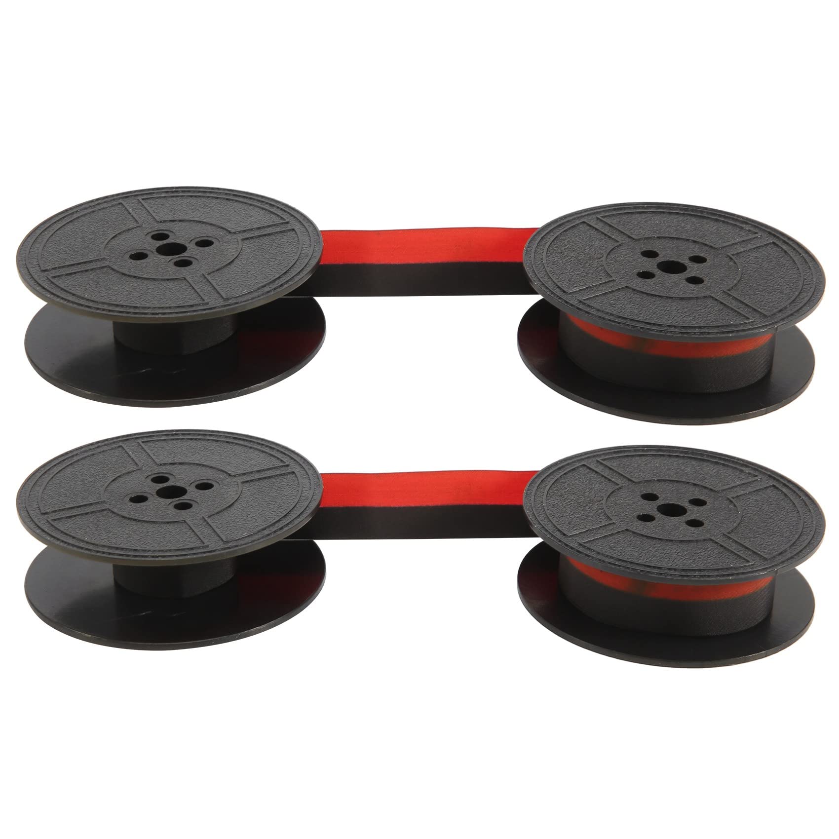 Lot De 12 Rubans De Rechange Pour Machine à Écrire - Noir Et Rouge, Compatibles La Plupart Des Modèles