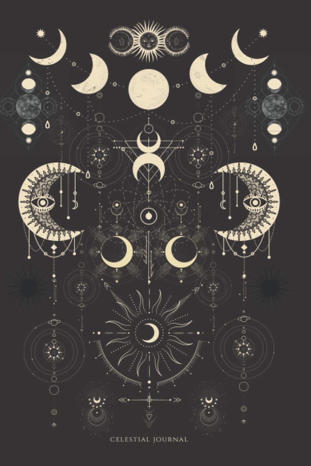 Celestial Journal, Boho Sun and Moon Notebook: Boho Journal Moon Phases Notebook (110 Pages, Blank, 6x9), Celestial Diary for Spiritual Moon Lovers, ... and Sun Diary Notebook For Modern Witch)