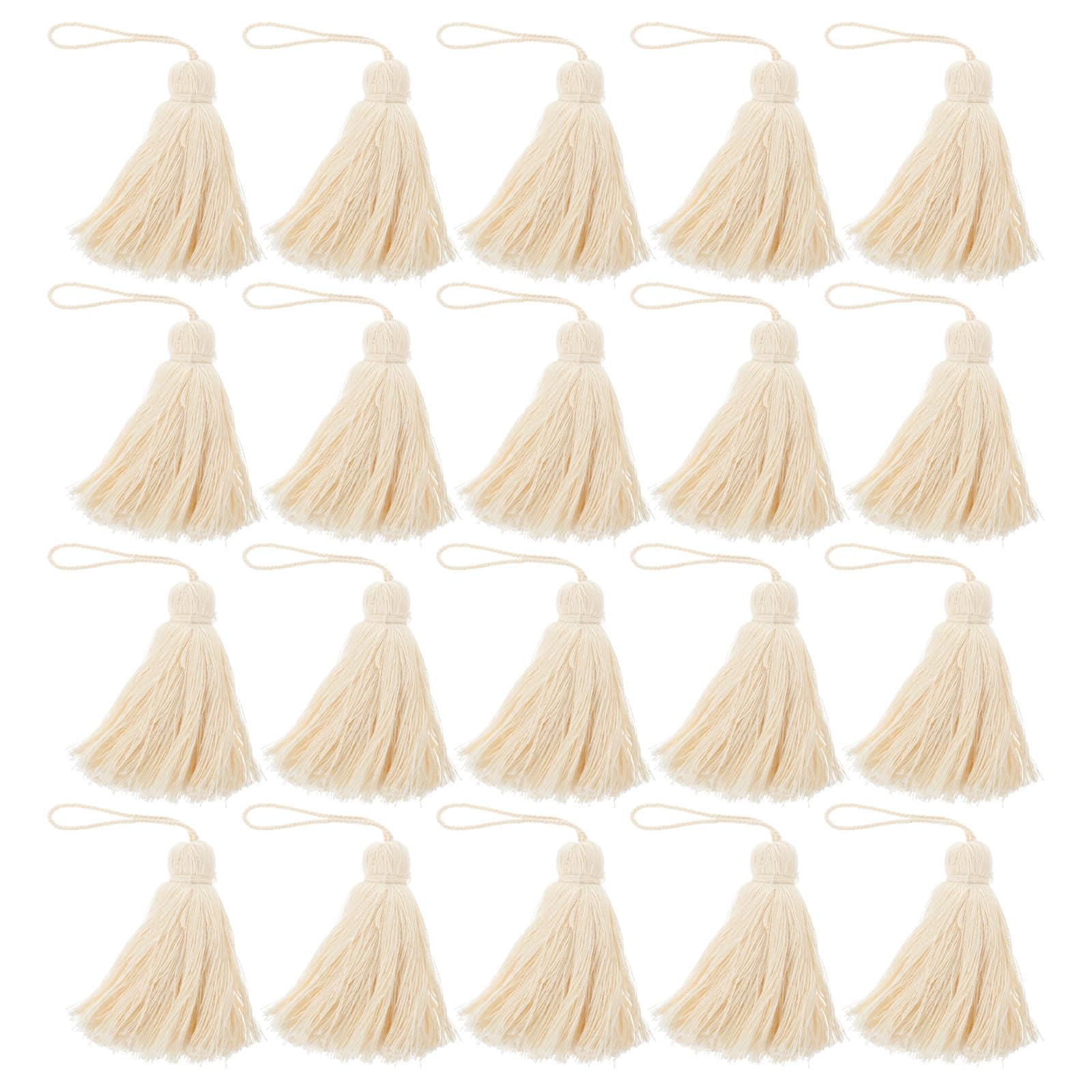 Borlas de algodón natural para cojines y cortinas de salon juego de 20 piezas para decoracion diy