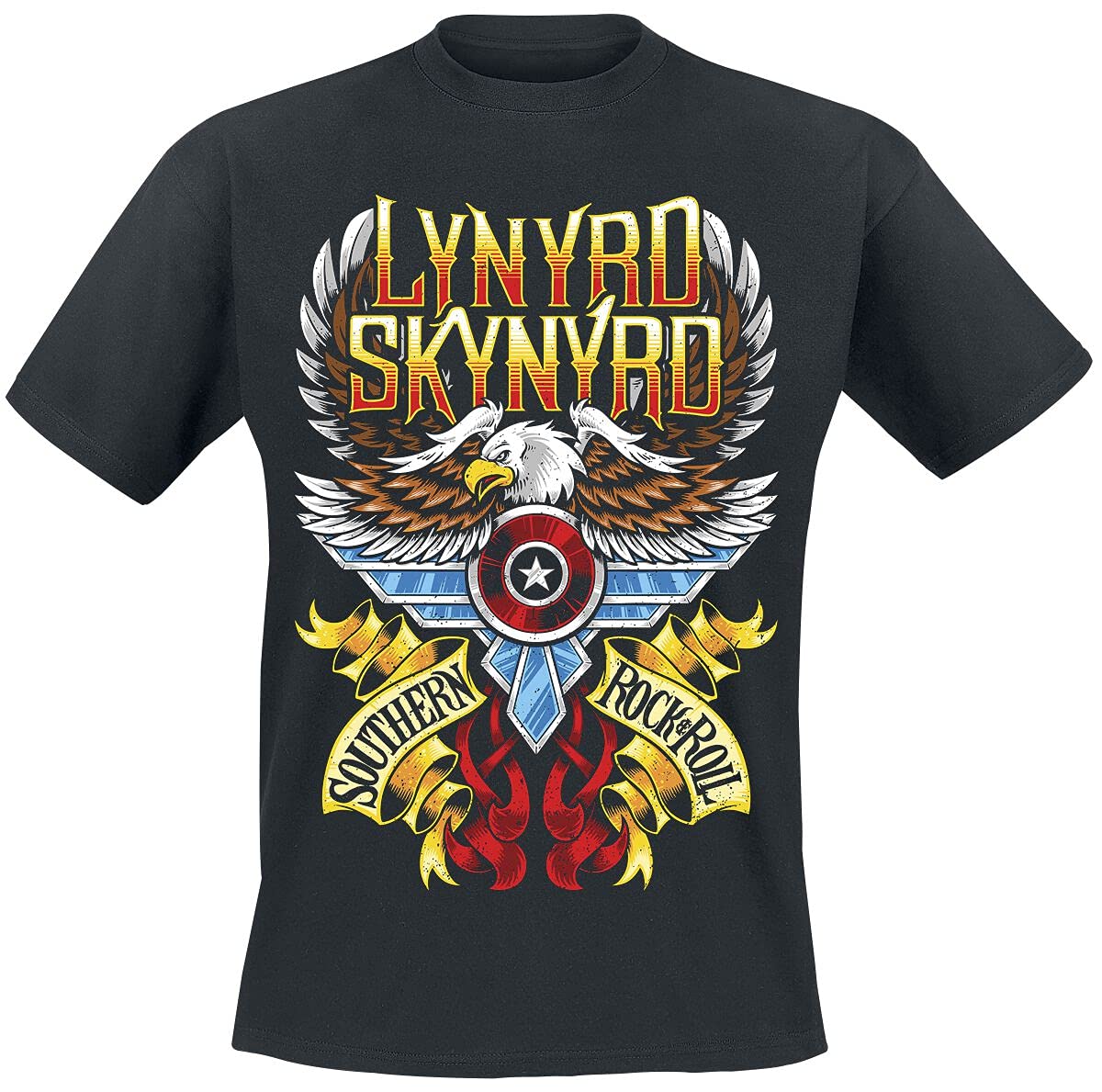 Lynyrd Skynyrd Unisex Black Unknown Lsts02mb05 T Shirt, Xxl Uk