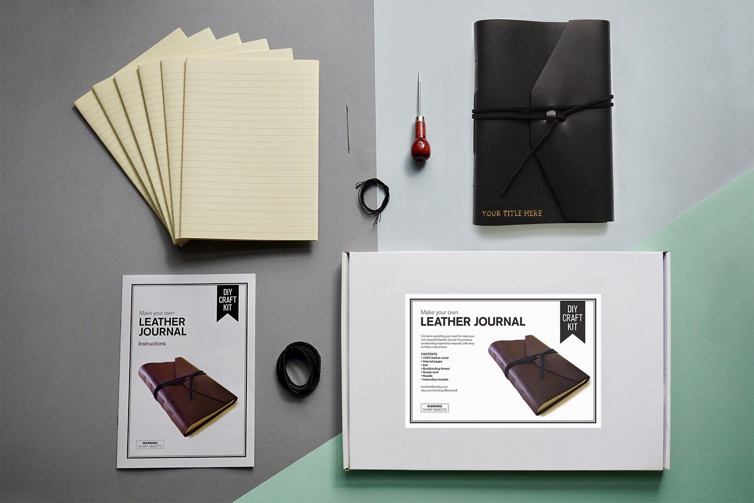 Bookbinding Kit leather journal