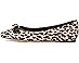 Kate Spade New York Deco Bow Downtown Leopard Haircalf Flat - Left View