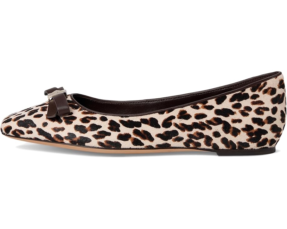 Kate Spade New York Deco Bow Downtown Leopard Haircalf Flat - Left View