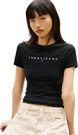 Tommy Jeans TJW SLIM LINEAR TEE EXT T-shirt Kadın