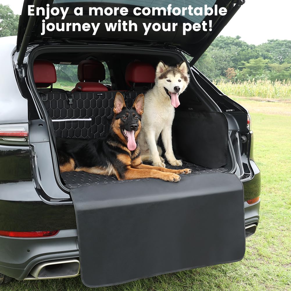 KYG Protection Coffre Voiture Chien Protège Coffre pour Chien Housse de Coffre pour Universelle Voiture Imperméable et Antidérapant Durables Pliable et Rangé 195 * 103cm