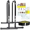 Lebert Fitness Dip Bar Stand - Original Equalizer Total Body Strengthener Pull Up Bar Home Gym Exercise Equipment Dipping Station - Hip Resistance Band, Workout Guide and Online Group