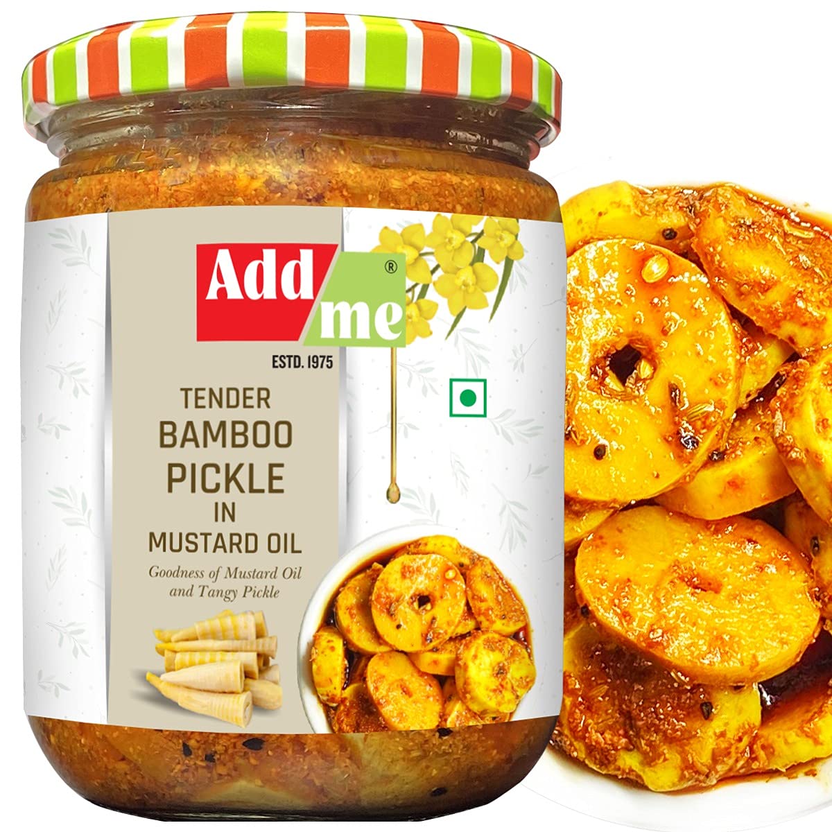 Add me Tender Bamboo Shoots Pickle 500G Kacche Bans ka