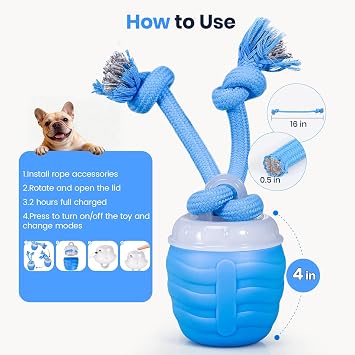 Interactive Dog Toys for Medium Dogs,2026 Upgraded Automatic Smart Motion Pet Ball, Interactive Dog Toy to Keep Them Busy, Chase Buddy Dog Toy(Blue)